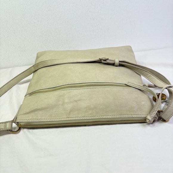 Margot Sage Light Green Leather Crossbody Shoulder Bag Minimalist Bag Purse - Picture 10 of 17